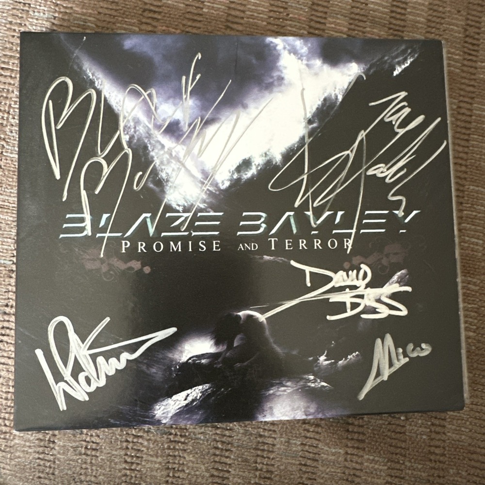 Promise & Terror by Bayley, Blaze (CD, 2010) SIGNED CD ES1019